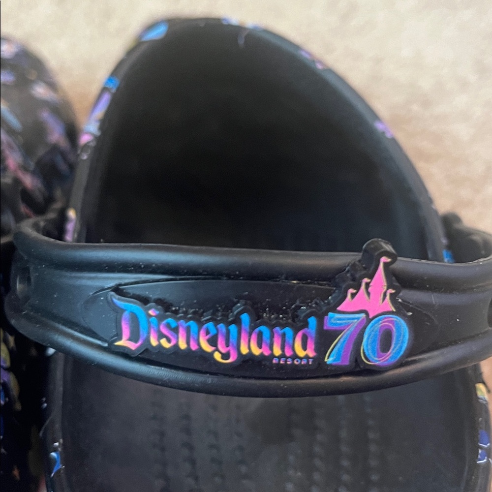 Disneyland 70th Anniversary Unisex Crocs M11 W13 - Picture 6 of 9